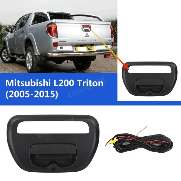 EnruigeOK For Mitsubishi L200 Triton 2005-2015 Rear View Backup Camera Tailgate Handle photo-2