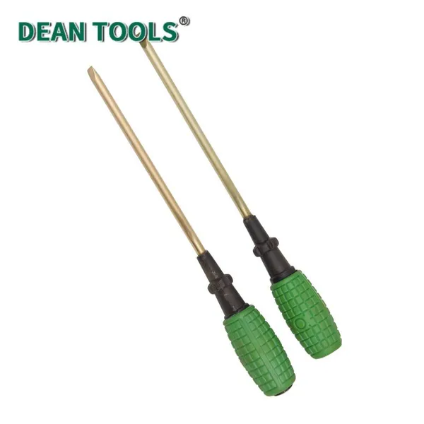 Non Sparking Slotted ScrewdriverCopper Alloy ScrewdriverIndustrial Maintenance ToolsExplosion Proof Screwdriver photo-5