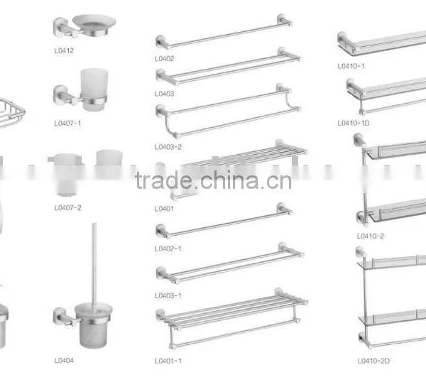 Aluminium Bathroom Accessory Bathroom Fitting, Bathroom Set
