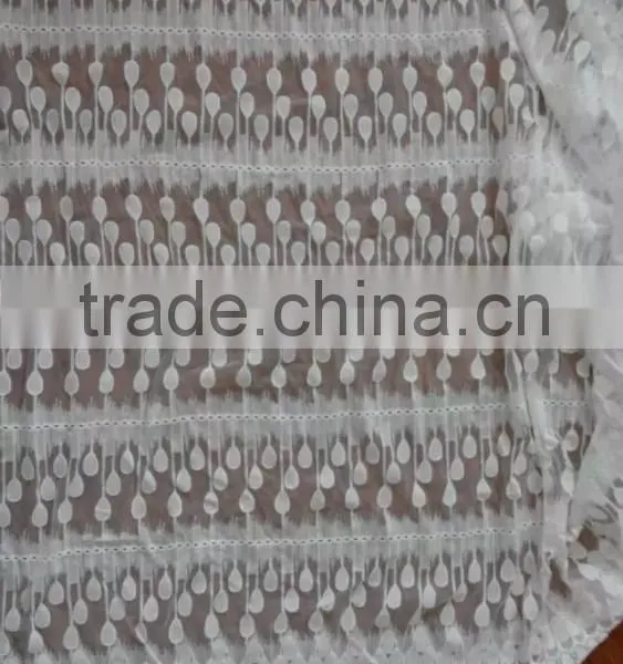 2016 Lace Accessory Hot Embroidery Full Lace With Flower Milk Silk Lace Fabric photo-3
