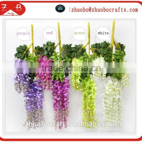 Large Artificial Westeria Cheap Wedding Decorations Silk Flowers Fresh Cut