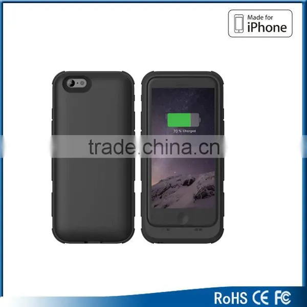 2016 New Product White Black Gold 5v 1A 3200mAh Li-polymer Mfi Power Bank Case for Iphone 6 6s photo-4