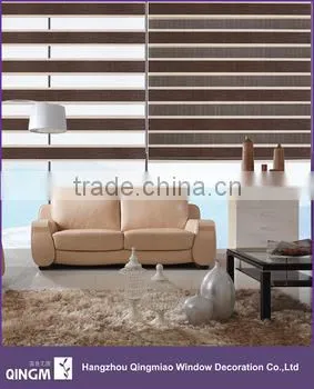 Wholesale QINGMIAO Brand Polyester Material Roller Zebra Blinds Fabric