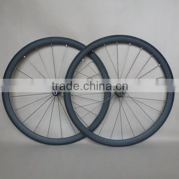 carbon wheels 38mm tubular road wheelset with high end aero spokes