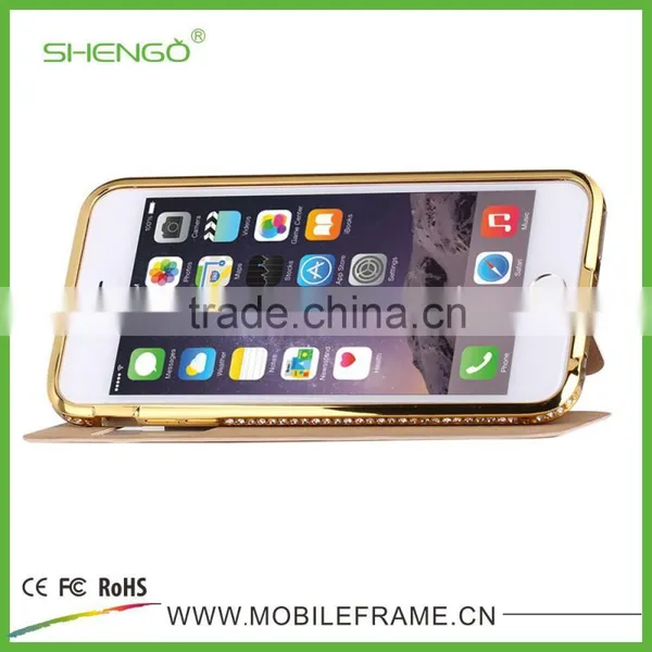 PU Leather Stand Wallet Protector Flip for IPhone 6Plus photo-2