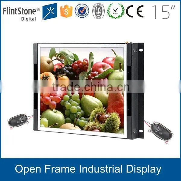 Flintstone 15" Inch Open Frame Lcd Display for CCTV Security
