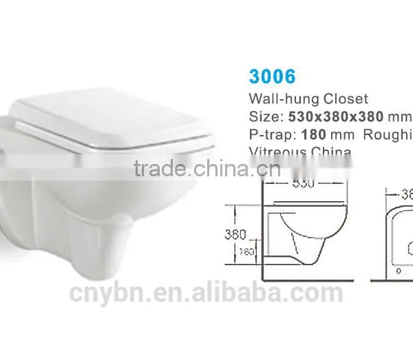 Chaozhou Bathroom Sanitary Ware Wall Hung Toliet photo-2