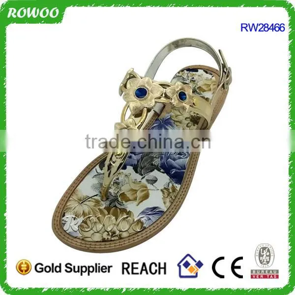 Cheap Pretty Outdoor Print PCU Flat Shoes Women Slipper photo-2