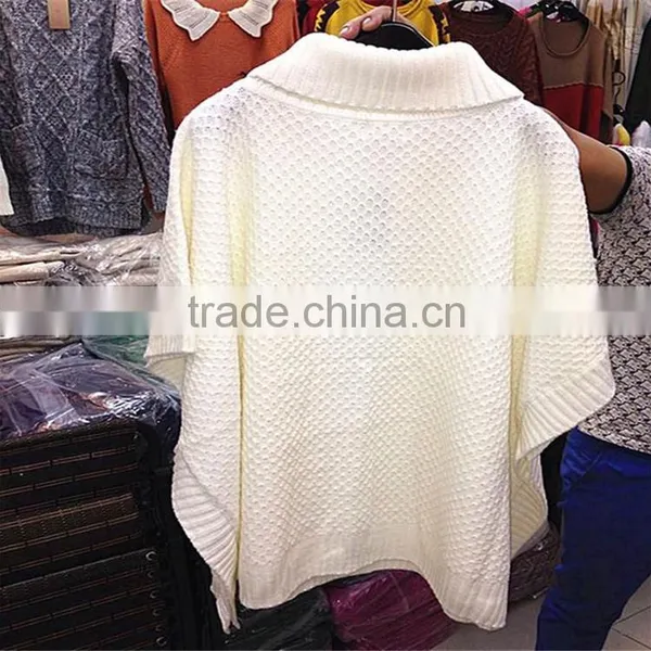 Sweater Knit Fabric Poncho Towel for Adults Pullover Sweater