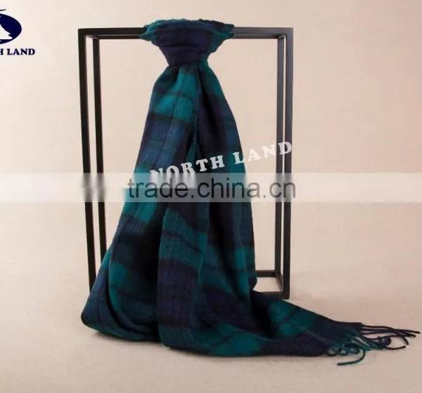 Wool Cashmere Scottish Tartan Scarf WCS14112216 photo-2