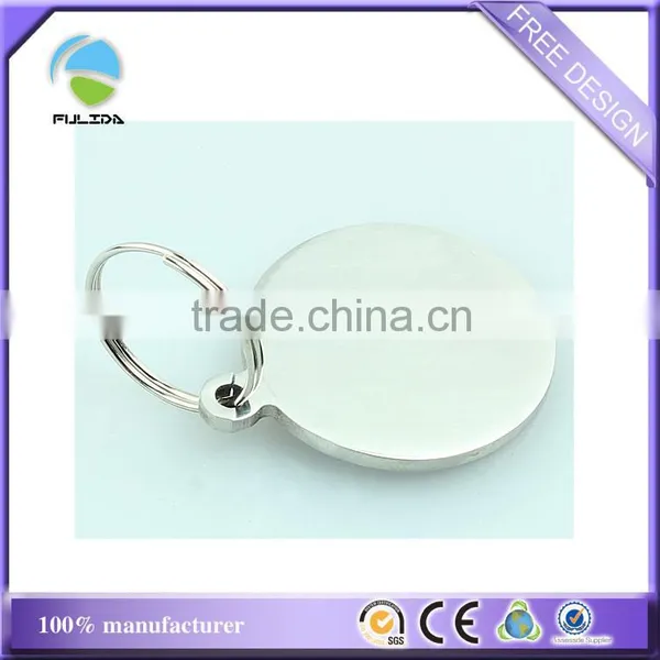 Custom Metal Zinc Alloy Brass Dog Tag Keychain With 80cm Chain photo-4