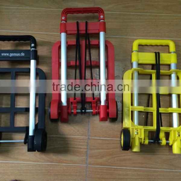 Plastic Colorful Portable Foldable Luggage Cart photo-6