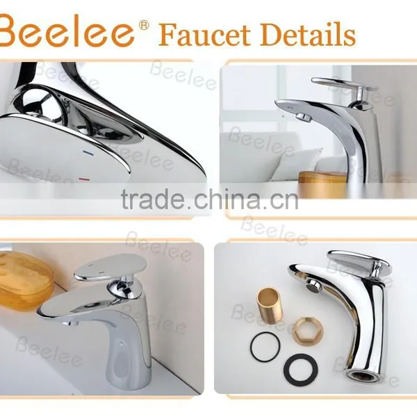 Chrome Single Handle Basin Faucets Tap for Bathroom photo-5
