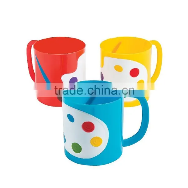 8 Oz. 230ml Plastic Artist Party Mugs for Favorite Beverage or Filling Them With Water to Clean off Your Paintbrushes