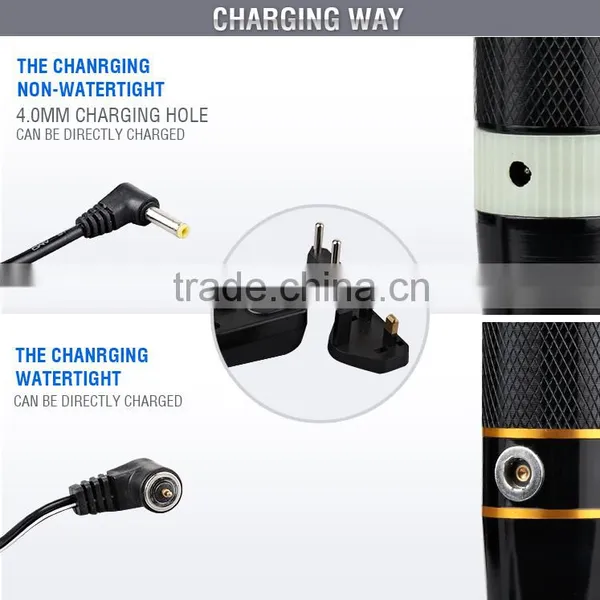 Cheap High Power Long Distance Aluminum Portable The Middle East LED Rechargeable Flashlight Torch - JD129 Keen photo-3