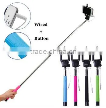 2016 Topsale Extendable Stainless Steel Z07-5 Bluetooth Monopod, Wireless Monopod, Bluetooth Selfie Stick photo-2