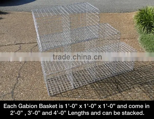 120 x 150 Mesh Size Heavy Duty Hexagonal Mesh Machine Gabion Wire Baskets , 4300mm Width photo-2