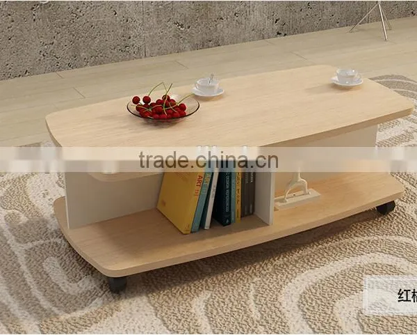 Multicolor Wooden Movable Coffee Table for Home photo-5