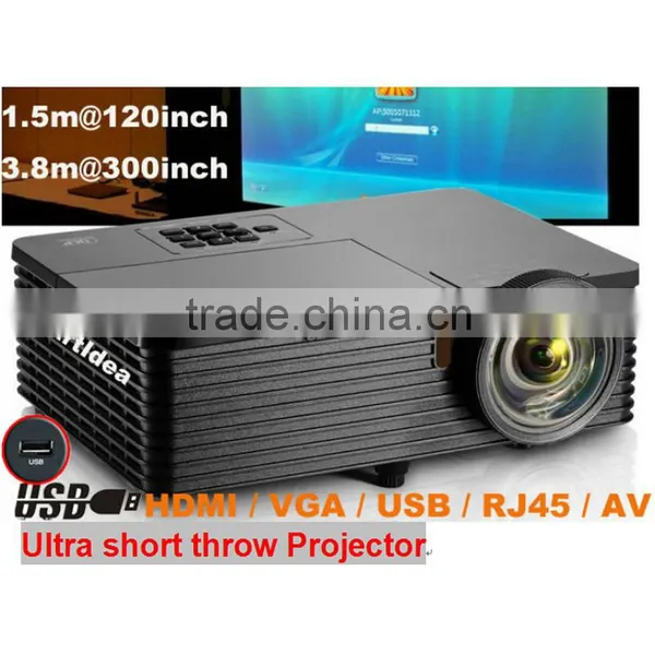 Factory Sale! 3500 Lumen 240W UHP Lamp DLP 3D Short Throw Projector 3d Home Theater Projector photo-6