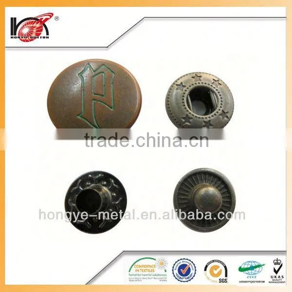 Round Shape Wholesale Two-prong Snap Button Direct Sale photo-2