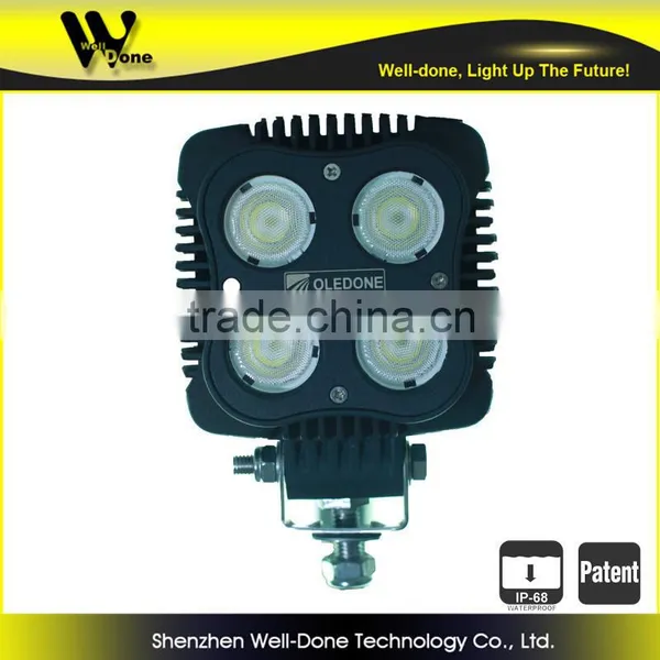 Factory Direct Offer Oledone Square 4" 40W Volvo Excavator Construction Agricultural Mining Truck Led Work Light photo-3