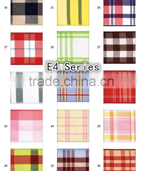 Classic Webbing Wire-edge Scottish Strap Plaid Ribbon/Check Ribbon/Grid Ribbon photo-5