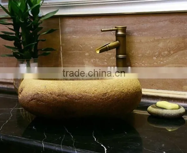 Irregular Natural River Stone Counter Sink