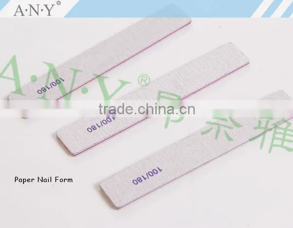 Professional Nail Art Manicure Tools White Color Paper Nailf File Wide Shape photo-2