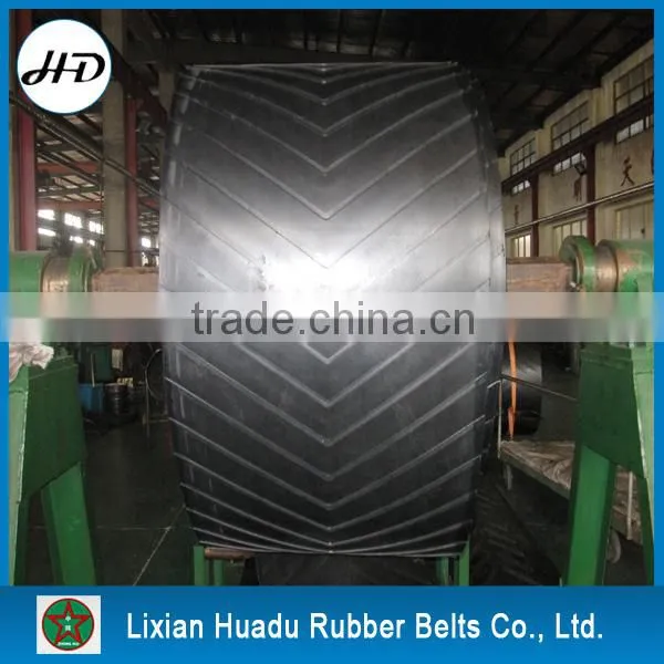 Hot Sale Chevron Pattern Rubber Conveyor Belt photo-3