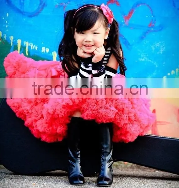 2015 Yiwu Factory Hot Sale Persnickety Girls Dancing Mini Skirts New Design Pettiskirt Baby Girl Ruffle Tutu Ballet Pettiskirt photo-4