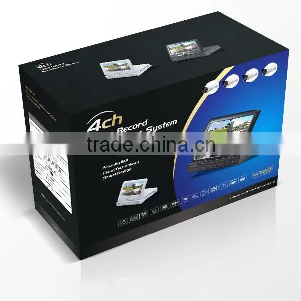Home 7 Inch Lcd H.264 4ch 720p Wifi Nvr Home Security Camera System Kit photo-4