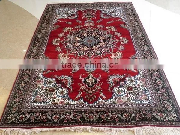 Handmade Patchwork Silk Carpet,flock Carpet,wool and Silk Carpets