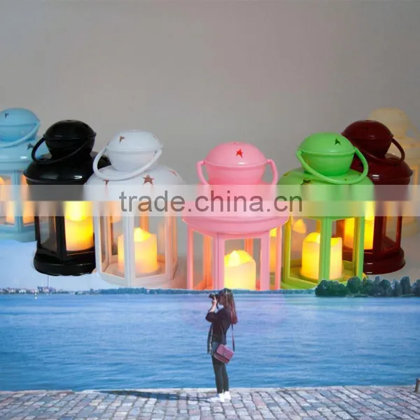 2015 Promotion Poppas BS10 Star Pantern Colorful Selection Hanging Led Candle Light Lantern photo-5