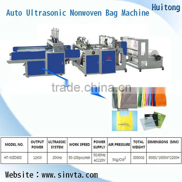 Nonwoven fabric box type bag making machine