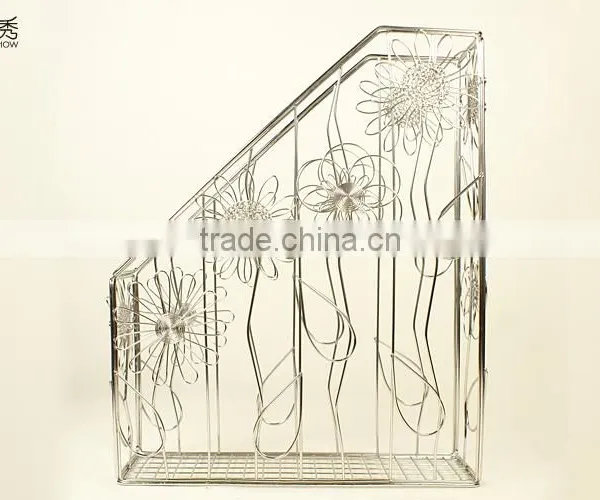 Handmade Stainless Magazine Basket