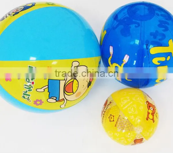20cm Inflatable PVC Blue Beach Ball For Babys Toy Ball photo-5