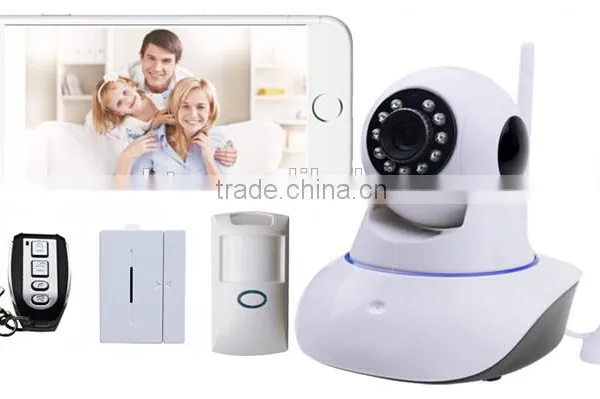 OEM Smart Home security Alarm System p2p hd 720P wifi ip camera kit with Two-way voice