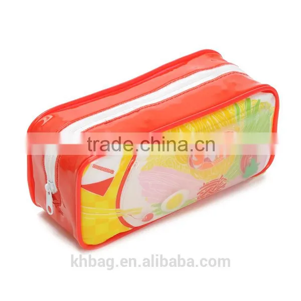 Wholesale Custom Clear Waterproof Stand-up Frosted Pvc Cosmetic Pouch With Plastic Zip photo-6