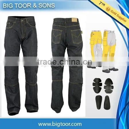 Men's Black Kevlar Motorbike Jeans for Casual Bike Riding
