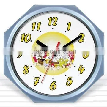 Plastic Gift Clock, With Custom Made Clock Dial for Promotion