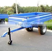 Four Wheel Farm Flat Pack Trailers,flatbed Semi Trailer for Tractor Used,transporter for Agriculture Wood Forest Trailer photo-3