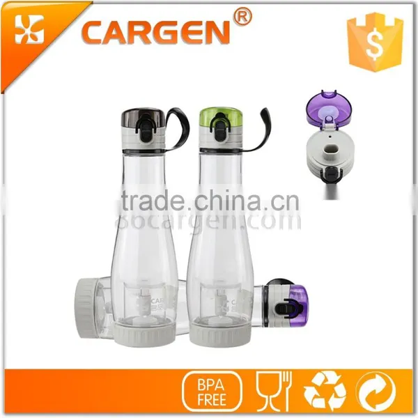 Gym Outdoor 550ml Clear Plastic Green Tea Water Bottle photo-5
