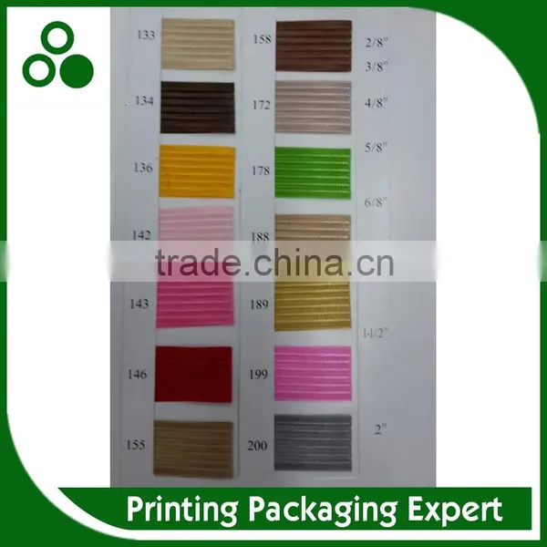 ORGANZA YARN MADE RIBBON COLOR CARD photo-2