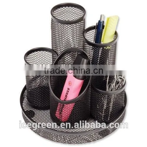 Mesh Pencil Pot Organizer Compartments photo-2