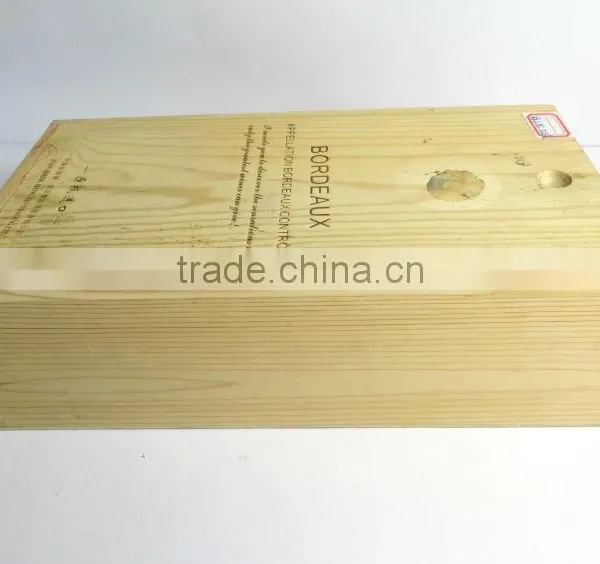 High Quality Natural Color Custom Wine Box Wooden Box Wine Gift Box the Latest Packaging photo-2