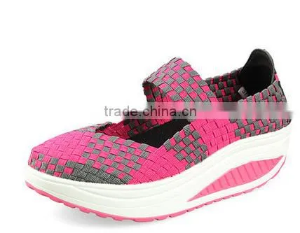 Newest Design Braid Handmade Woven Casual Elastic Shoes photo-5
