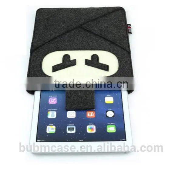 Black Color 9.7 Inch Wool Felt Tablet Case Cute Cartoon Naruto Bag Tablet Sleeve Tablet Pouch photo-5