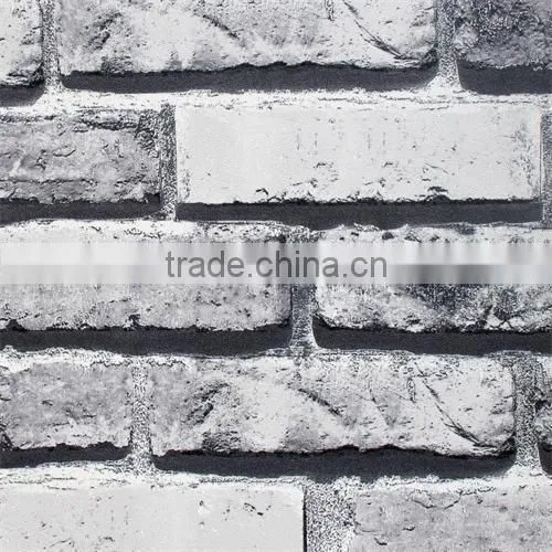 2015 Hot Sale 3D Red Brick Cheap Wallpaper photo-3
