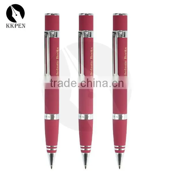 KKPEN Fashion Popular Red Rubber Ink Ball Pen