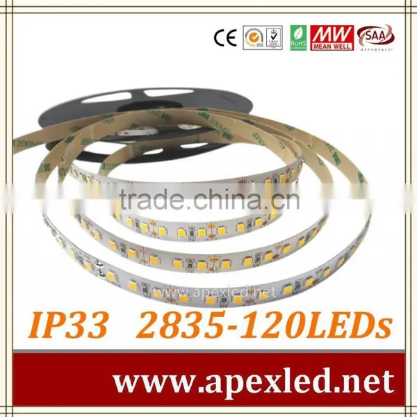 Ip33 2835 Led Strip Warm White Lighting in White Pcb HIGHEST LUMEN LED STRIP photo-6